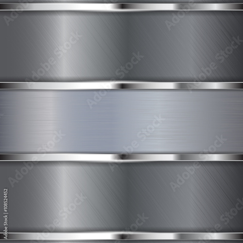 Metal background with steel plates