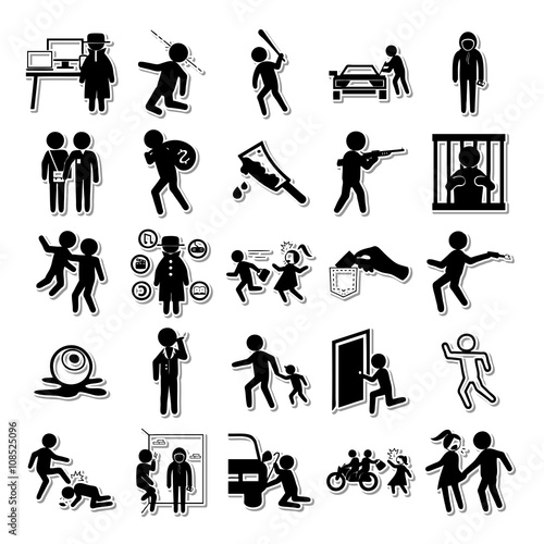 Criminal minds icon set