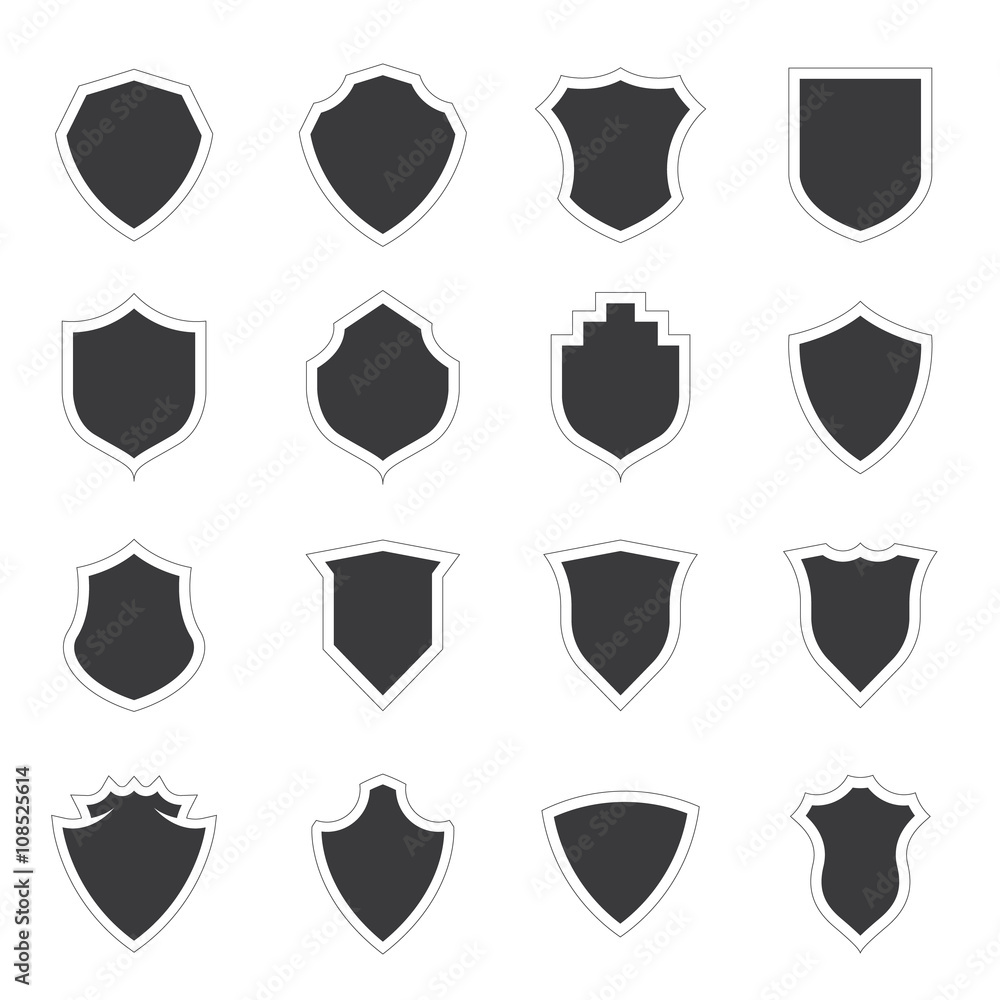 Crests logo element set.Heraldic logo,shield logo element,vintage laurel wreaths, heraldic icons Crests logo element set.Heraldic logo,shield logo element,vintage laurel wreaths, heraldic icons