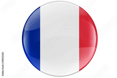 La France Button Flag