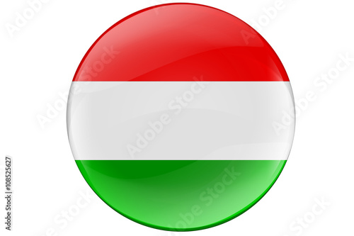 Free Download Hungary  Button Flag - GFXLoad