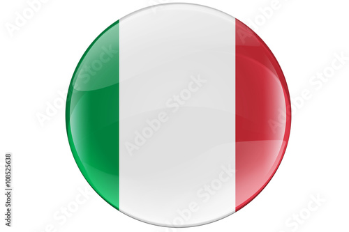 Italy  Button Flag