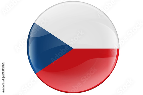 Czech Republic Button Flag Free Download Czech Republic Button Flag - GFXLoad