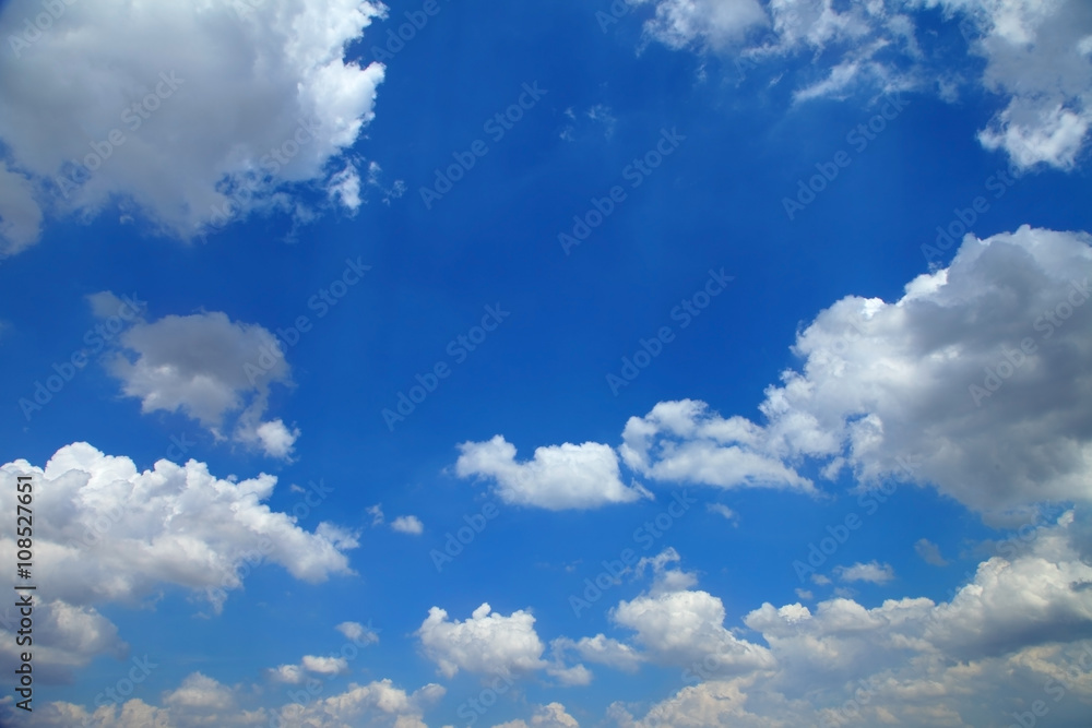 Obraz premium blue sky clouds,Blue sky with clouds.
