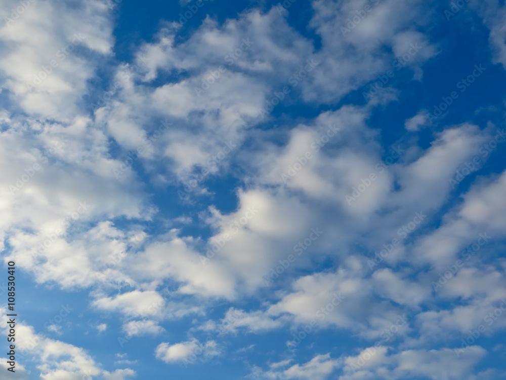 blue sky and clouds