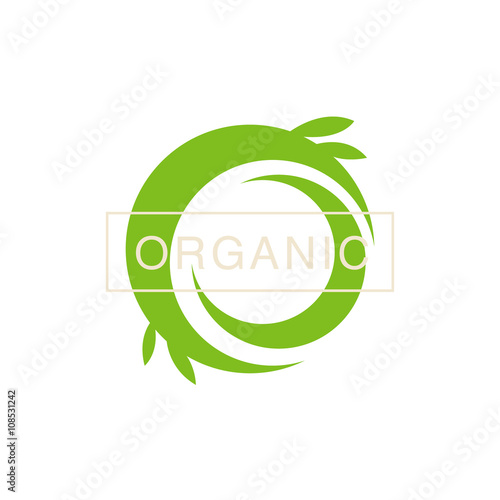 Green Swirl Organic Product Logo