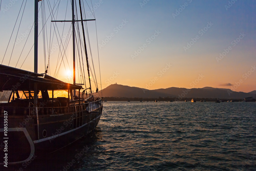 Old style boat at Phuket