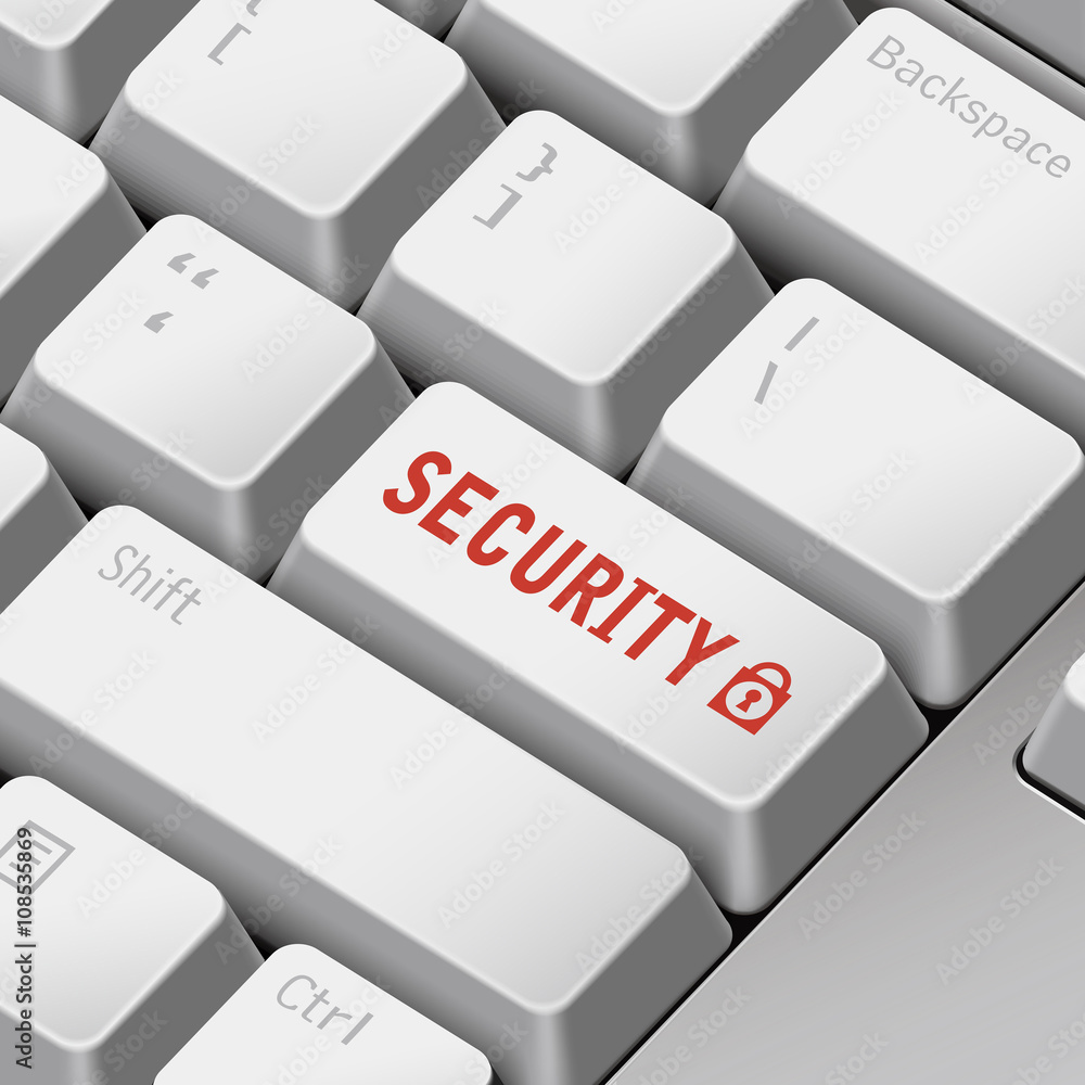 security concept with 3d computer keyboard security concept with 3d computer keyboard