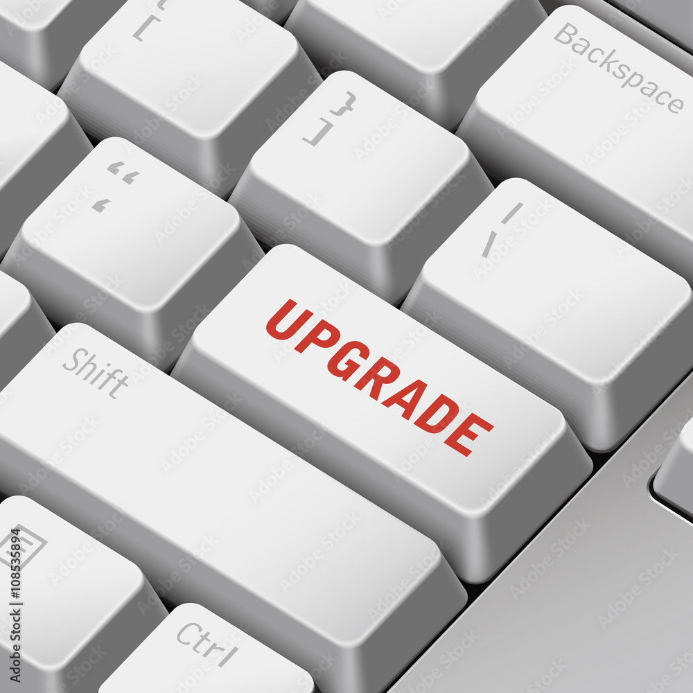 upgrade concept with 3d computer keyboard upgrade concept with 3d computer keyboard