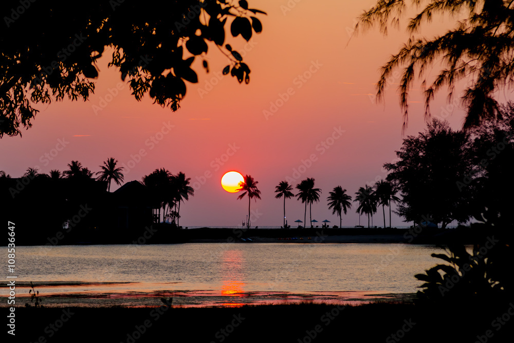 Tropical sunset