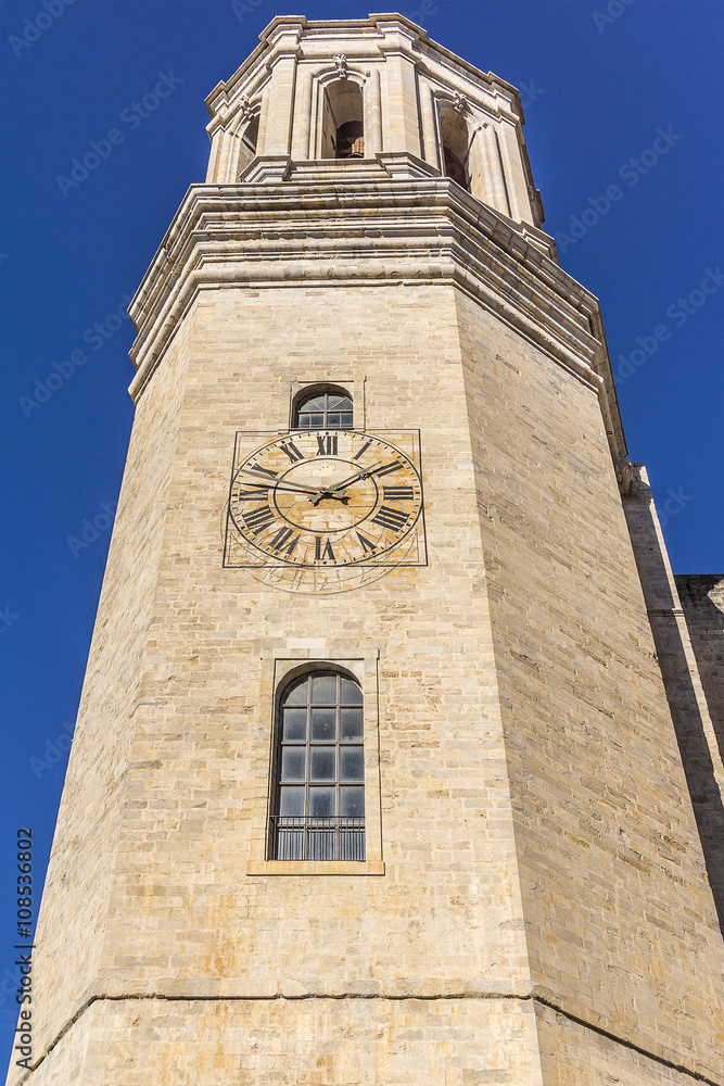 Obraz premium View of Cathedral of Saint Mary of Girona. Catalonia, Spain.