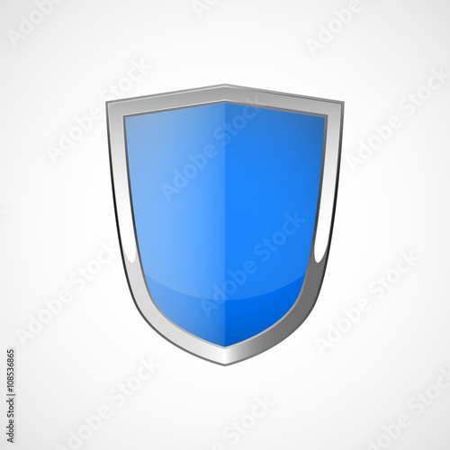 Blue shield illustration