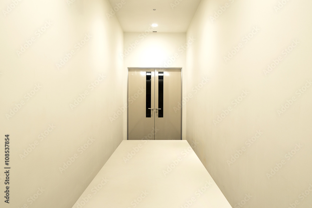 long corridor in the hospital. long corridor in the hospital.