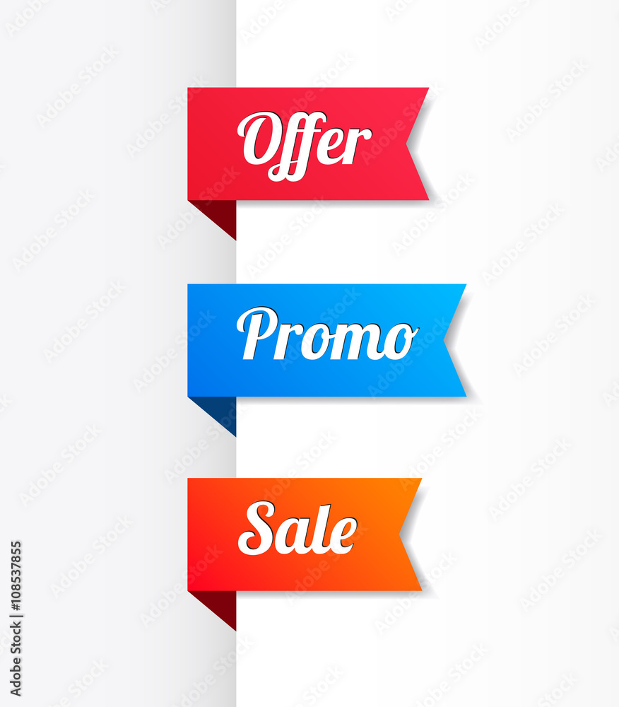 Offer, Promo & Sale Ribbons Offer, Promo & Sale Ribbons