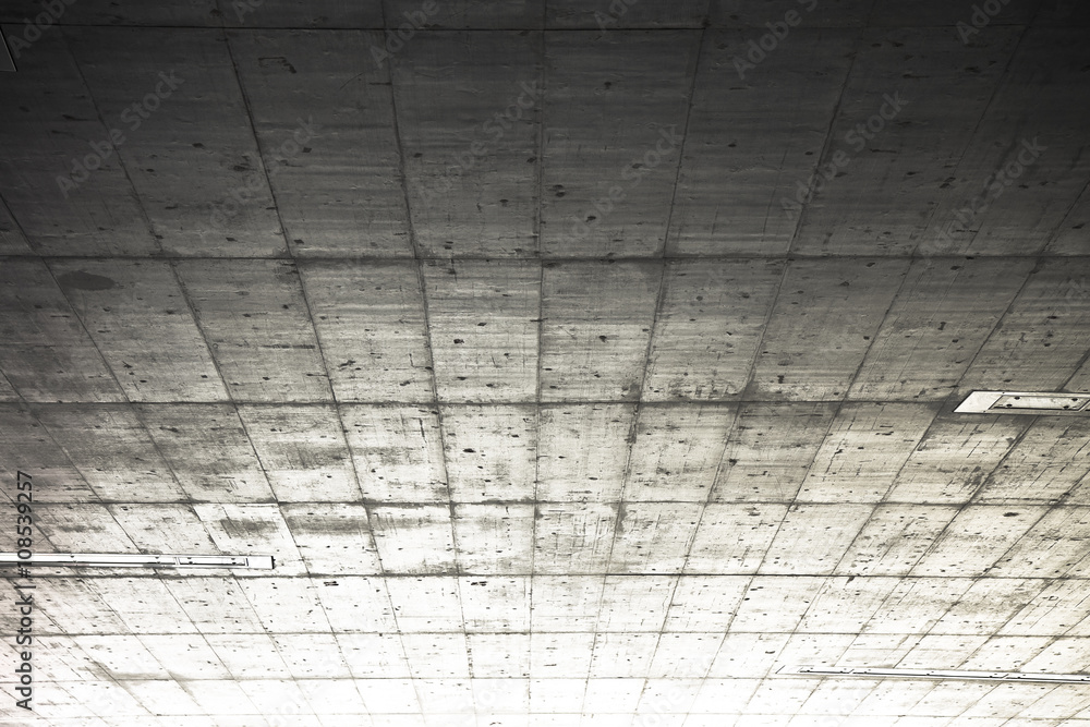 Detail of a concrete ceiling