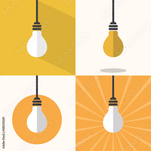 Light bub icon vector