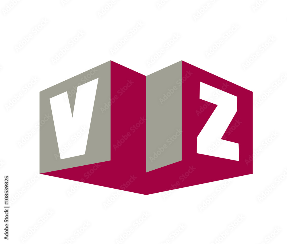Fototapeta premium VZ Initial Logo for your startup venture