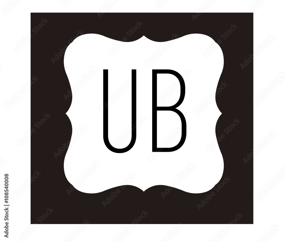 Obraz premium UB Initial Logo for your startup venture