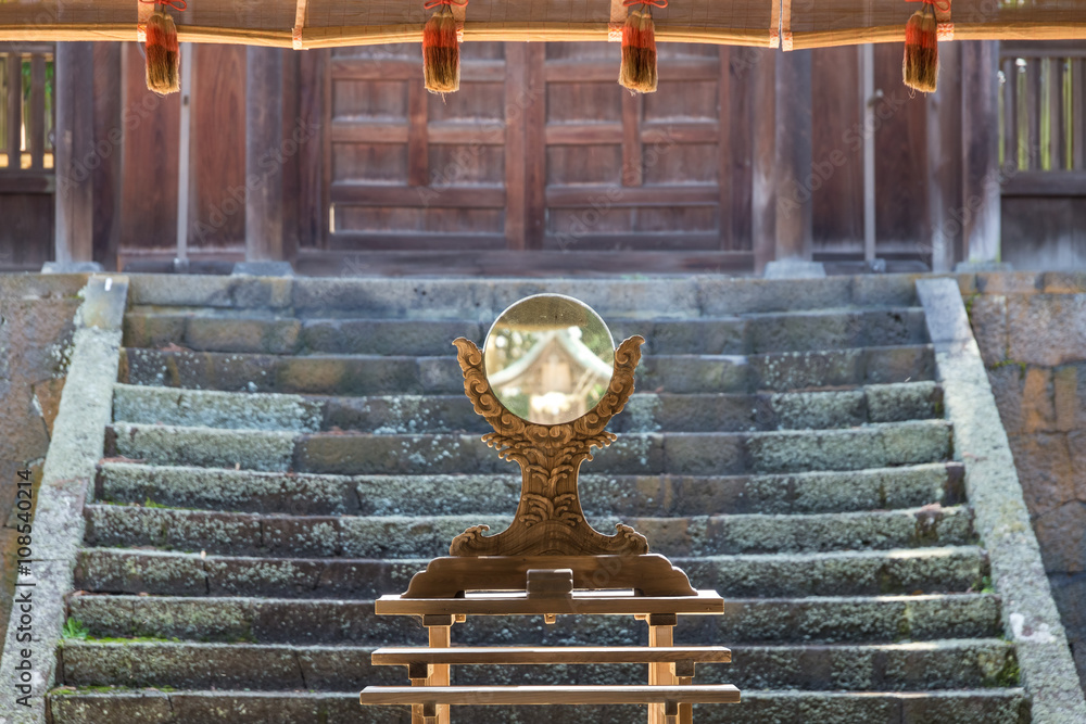 揖夜神社 鏡 Stock Photo Adobe Stock