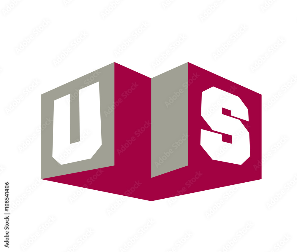 Fototapeta premium US Initial Logo for your startup venture