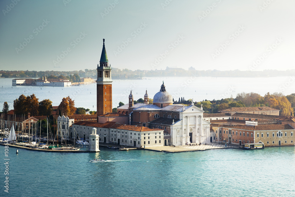 view of San Giorgio island, Venice, Italy