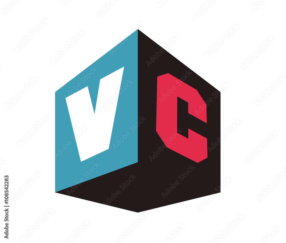 VC Initial Logo for your startup venture VC Initial Logo for your startup venture
