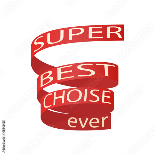 Super best choise icon, cartoon style