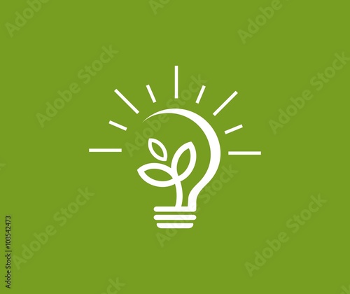 Bulb plant logo