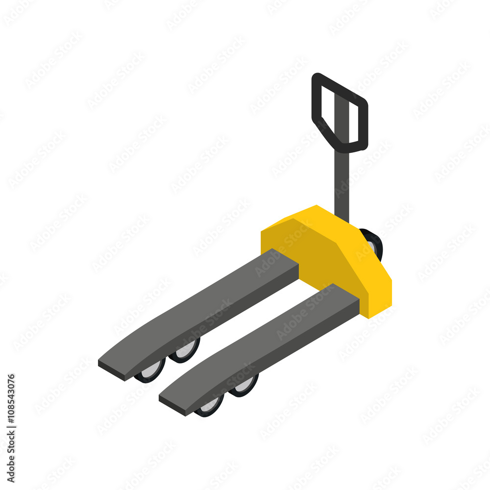 Manual forklift pallet stacker icon Manual forklift pallet stacker icon