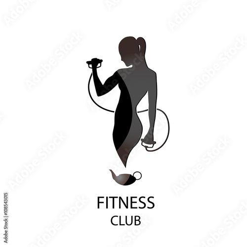 fitness club black icon
