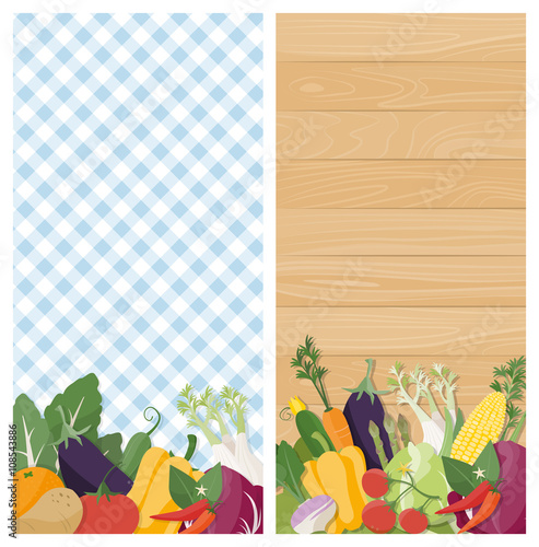 Vegetables banners
