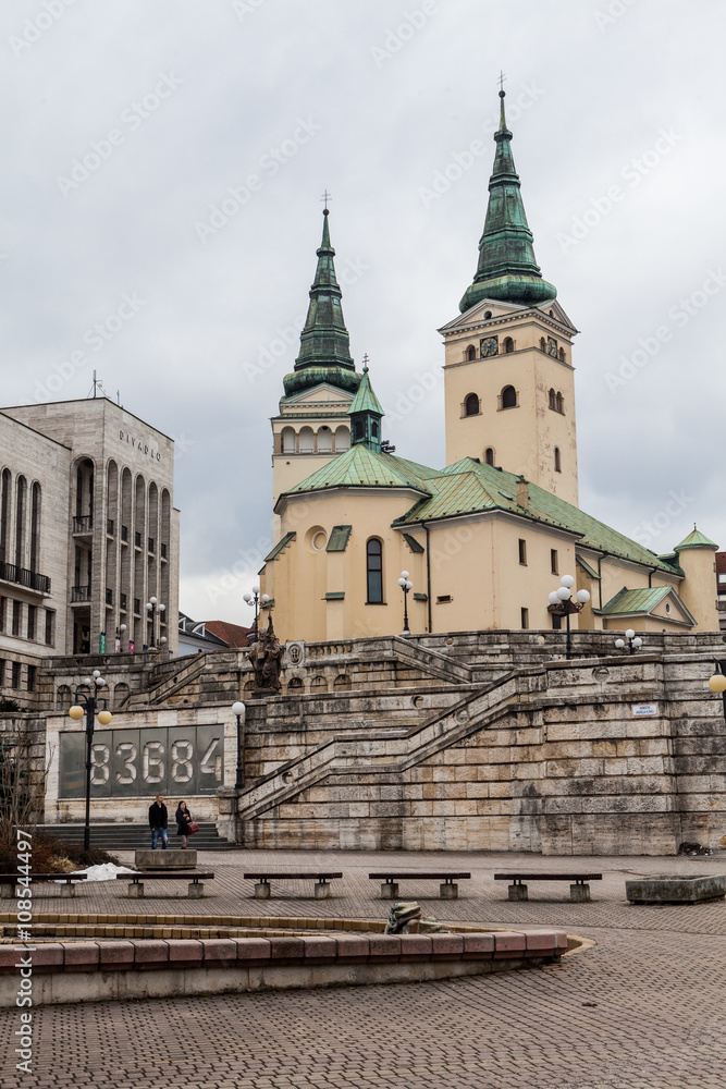 Obraz premium Main square in the city centre of Zilina