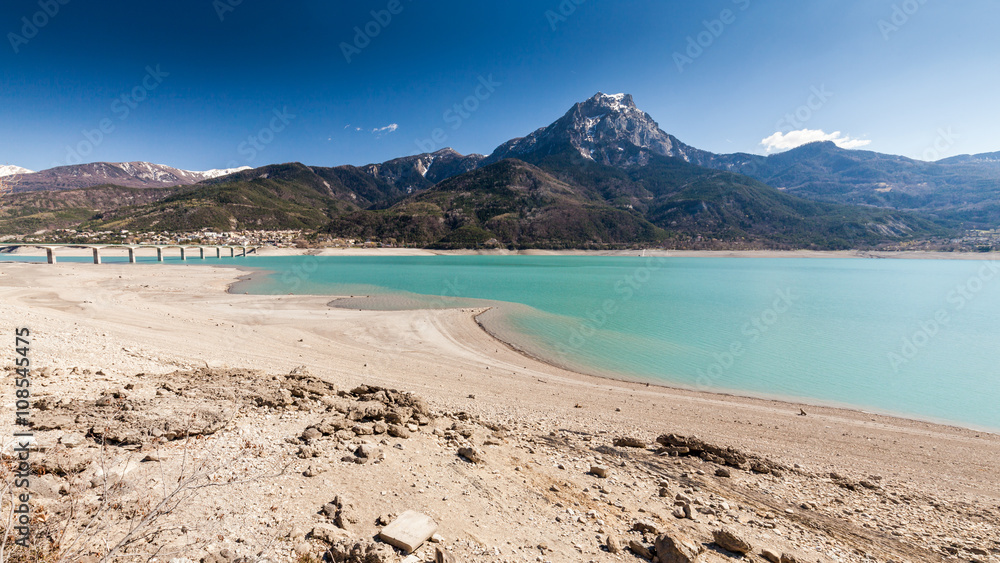 Lake Serre-Poncon, Hautes-Alpes, France