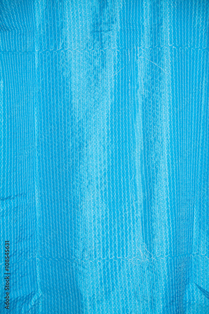 Fototapeta premium Tissu bleu froissé