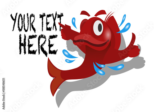 Vector sign seafood restaurant