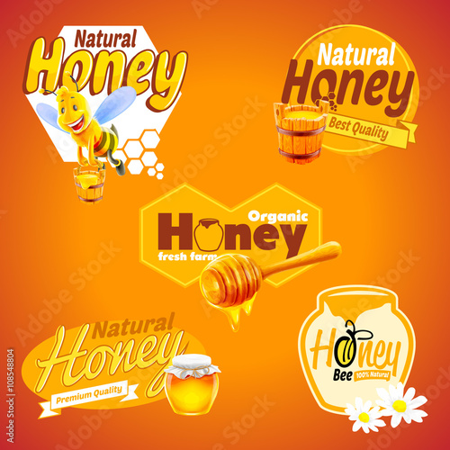 honey labels and stickers