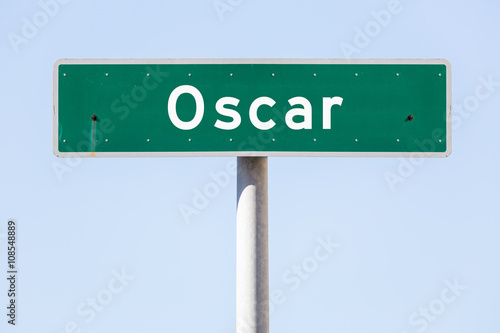 American custom street name sign