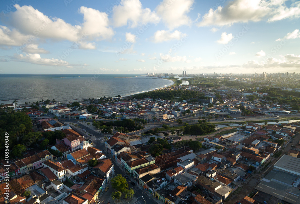 Aerial View of Olinda, Pernambuco, Brazil