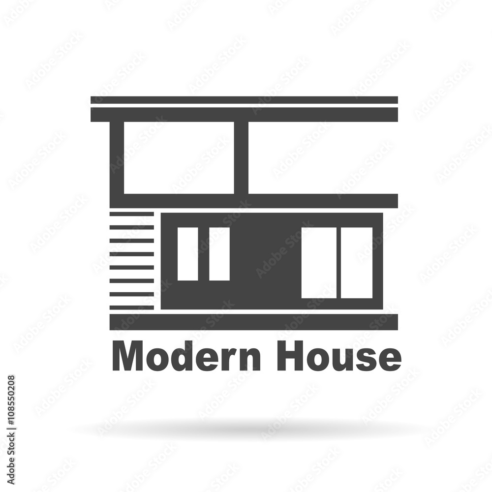 Modern House . House Real Estate logo design Modern House . House Real Estate logo design