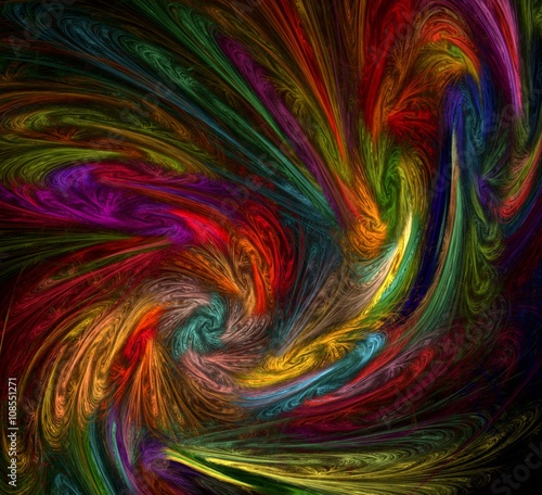 Abstract colorful fractal backdrop