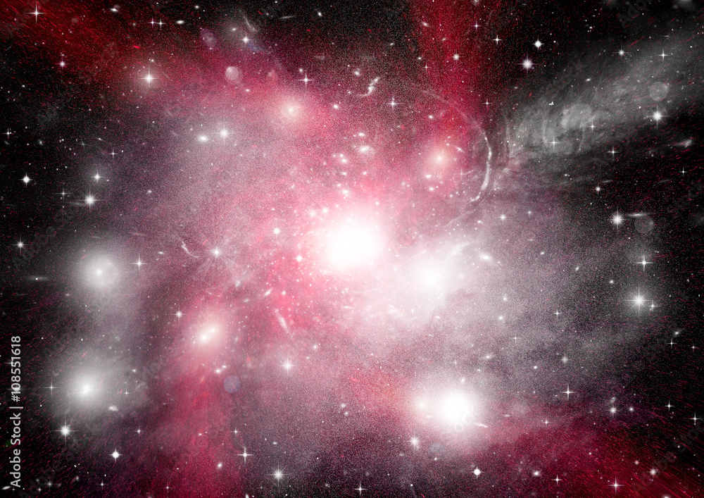 galaxy in a free space galaxy in a free space