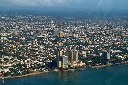Fototapeta Naklejka Na Ścianę i Meble -  Luftaufnahme von Santo Domingo, Dominikanische Republik