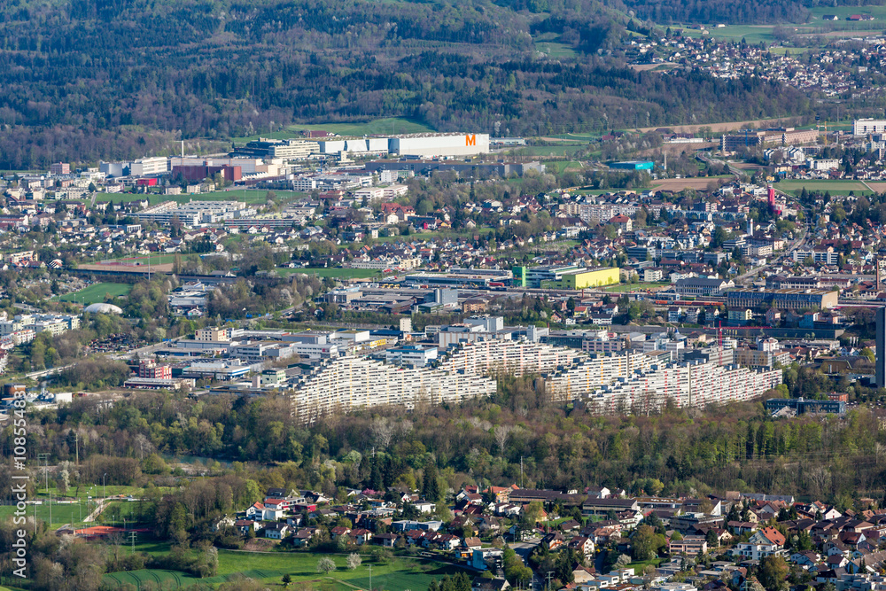 Cityscape view of Aarau, Switzerland