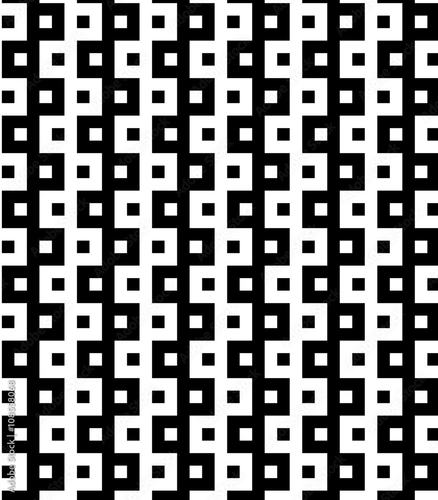 Vector pattern, repeating geometric square and chevron shape Vector pattern, repeating geometric square and chevron shape