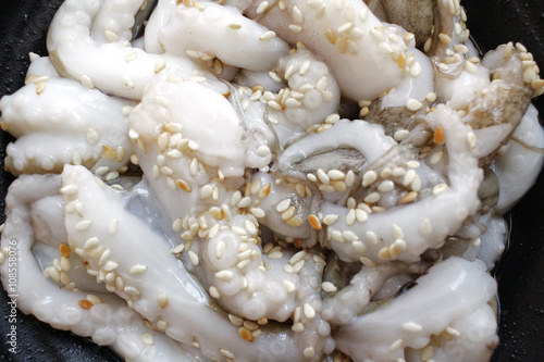 Fototapeta Naklejka Na Ścianę i Meble -  Sannakji octopus korean food