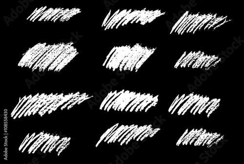 Chalk art brush scribble effect