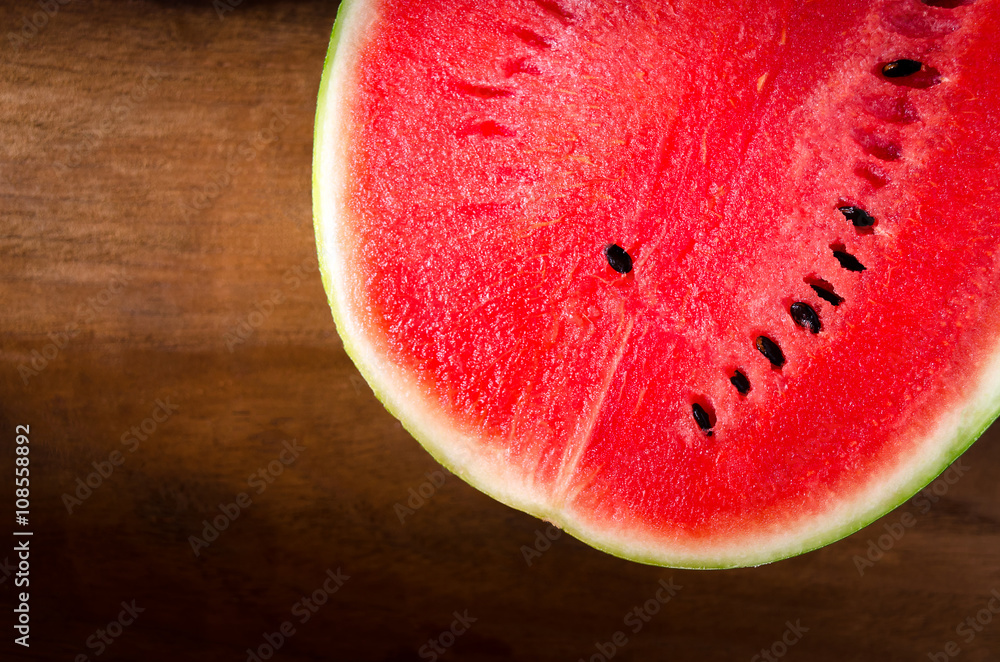 Fresh watermelon wooden background Fresh watermelon wooden background