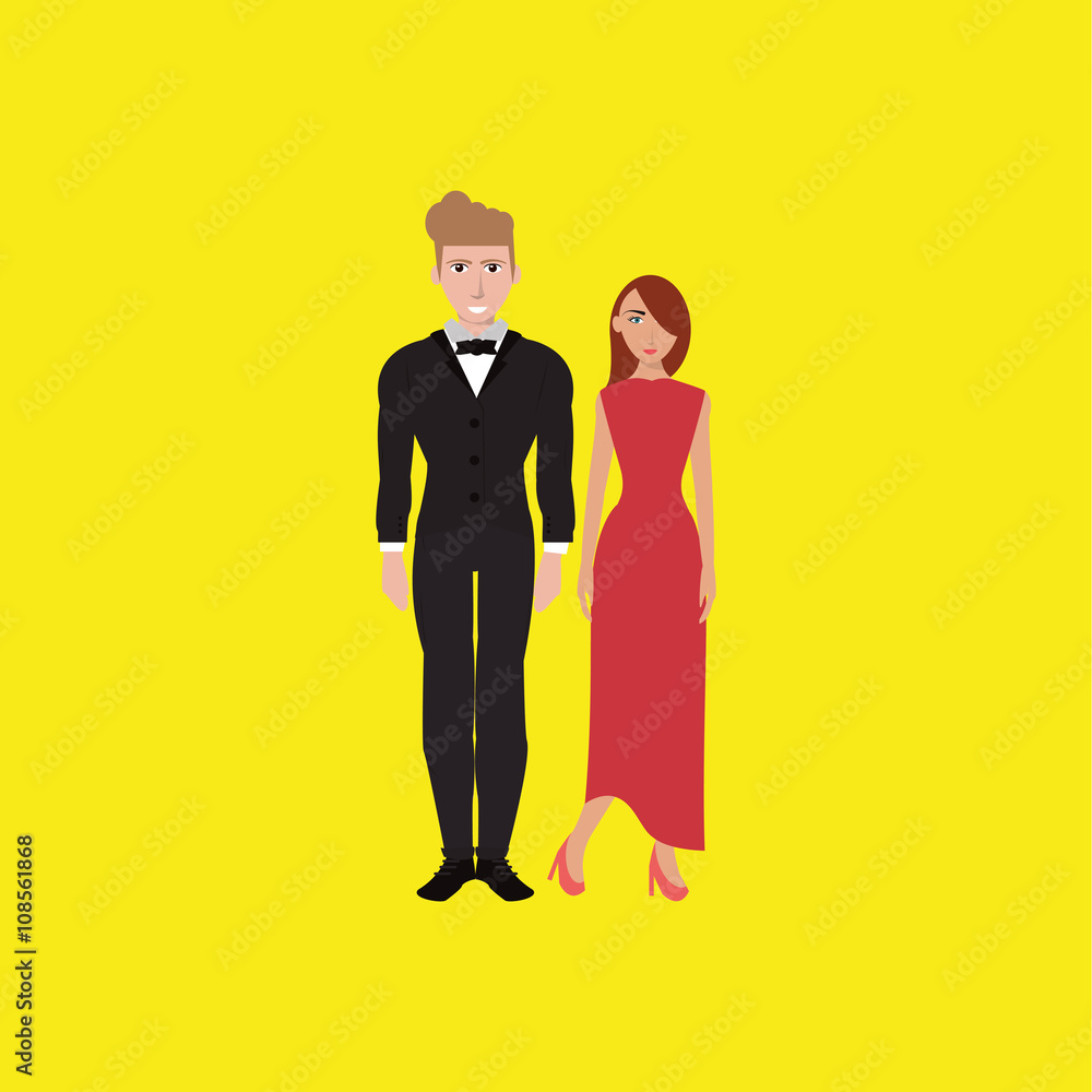 cartoon couple design , people and relationships concepts cartoon couple design , people and relationships concepts