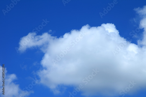 blue sky with cloud closeup