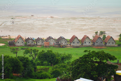 Settlement on an ocean coast. Diego-Suarez (Antsiranana), Madagascar